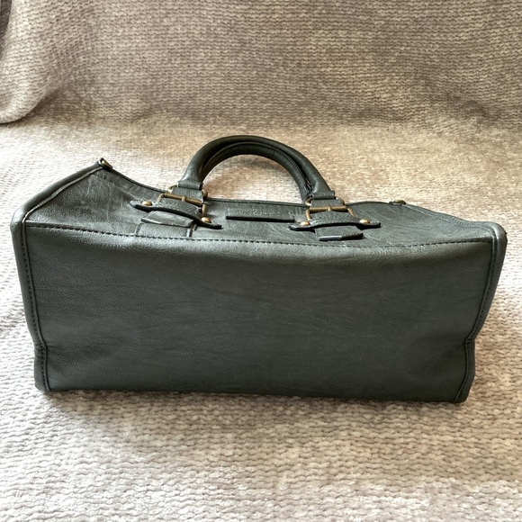 G.H Bass & Co Leather Handbag, Forest Green, Tote, Purse - Picture 3 of 10